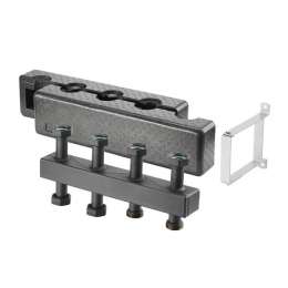 Распределительная гребёнка, Oventrop, компактная, 1 1/2", Regumat 3, количество контуров-3, выход-1 1/2" (DN 25), сталь, с изоляцией