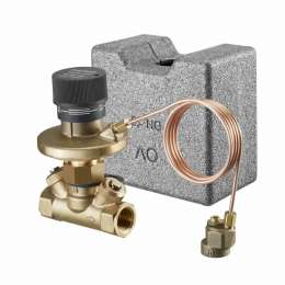 Регулятор перепада давления, Oventrop, Hycocon DTZ, DN-25, 1", 1", ВВ, PN, бар-16, T°C -от -10 до +120, латунь стойкая к выщелачиванию цинка, измерительная техника "eco", плавная настройка в диапазоне: от 50 до 300 мбар, с обеих сторон вентильные вставки