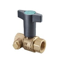 Шаровой кран Oventrop Optibal TW Ду 15 мм, Rp1/2"xRp1/2", PN10, с обеих сторон внутренняя резьба, с двусторонним расположением дренажных отводов G1/4, закрыты заглушками , для универсального присоединения труб