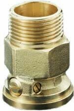 Клапан обратный, Oventrop, SVA, DN-25, 1"-1 1/2", Н-ВНГ, PN, бар-10, T°C -до 120, латунь, монтаж после насоса