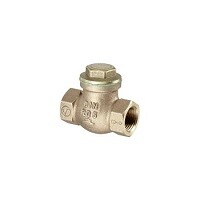Обратный клапан Oventrop с прямой врезкой Ду20, 3/4", бронза, латунь
