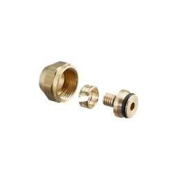 Присоединительный набор, Oventrop, Cofit S, НГ ЕК, 3/4", 14 x 2, со стяжным кольцом, латунь, НГ-без покрытия