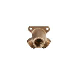 Тройник, Oventrop, Cofit S, Н ЕК-В-Н ЕК, 3/4", 1/2", 3/4", бронза (RX), угловой, с креплением