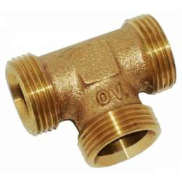 Тройник, Oventrop, Cofit S, Н ЕК, 1", 1", 1", бронза (RX)