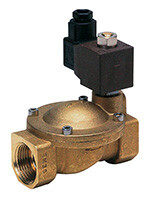 Клапан мембранный соленоидный муфтовый, нормально открытый, 1/2", 230VAC, корпус латунь, уплотнение нитрил