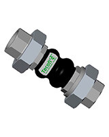 Компенсатор резиновый муфтовый, внутренняя резьба BSP, PN10, 2", EPDM