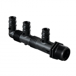 Коллектор UPONOR Q&E с наружной резьбой PPSU G3/4"НР, 4X16 Ц/Ц45+35мм