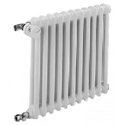 Стальной 2-х трубчатый радиатор Arbonia 2040, 47 секций, высота: 400 мм, длина: 2115 мм, цвет: RAL 9016, боковое подключение № 14, размер подключения: 1/2"