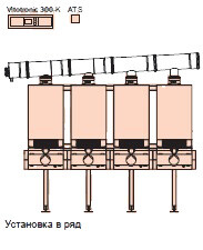 Котёл настенный, Viessmann, газовый конденсационный, Vitodens 200-W 20-320, мощность, кВт-20-320, одноконтурный, камера сгорания-закрытая, система управления-Vitotronic 100/300-K тип HC1B/MW2B, для погодозависимой теплогенерации, 4-х котловая установка, в