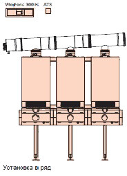 Котёл настенный, Viessmann, газовый конденсационный, Vitodens 200-W 12-180, мощность, кВт-12-180, одноконтурный, камера сгорания-закрытая, система управления-Vitotronic 100/300-K тип HC1B/MW2B, для погодозависимой теплогенерации, 3-х котловая установка, в